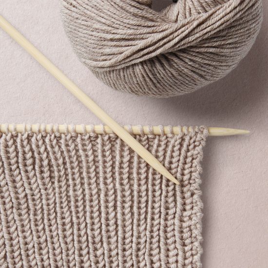 Ribbing Pattern Wool School, Happy Knitting