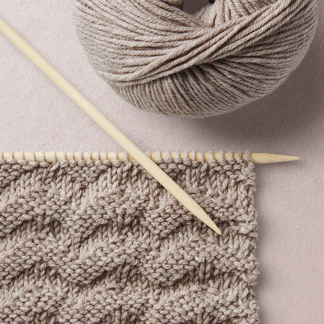 Wavy Stitch Knit Pattern Wool School, Happy Knitting
