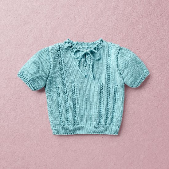 Merino wool Van Beren baby knit set EMILY, turquoise