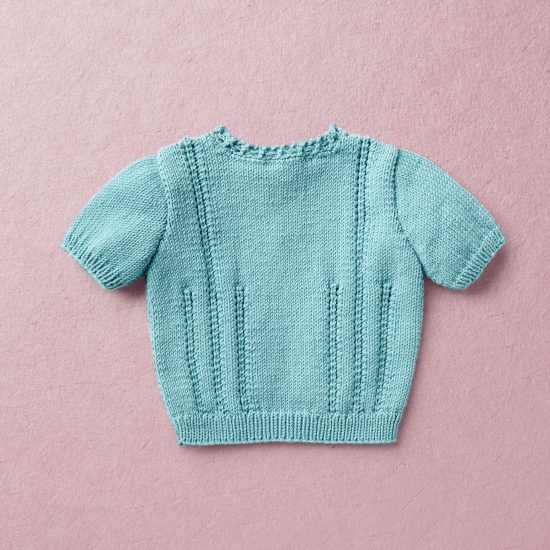 Merino Wool Van Beren baby knit set EMILY, turquoise