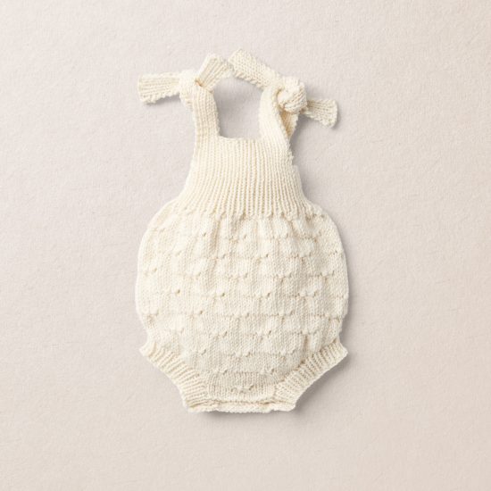 Van Beren baby knit romper WENDY, off white