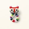 crochet toys, owl ring rattle from ANNE-CLAIRE PETIT handcrochet, organic cotton