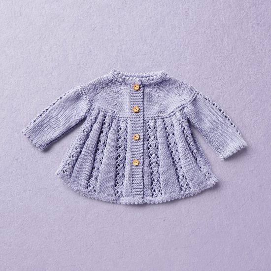 Merino Wool Van Beren baby knit set RHONDA, purple