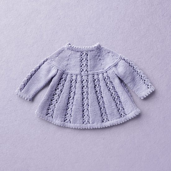 Merino Wool Van Beren baby knit set RHONDA, purple