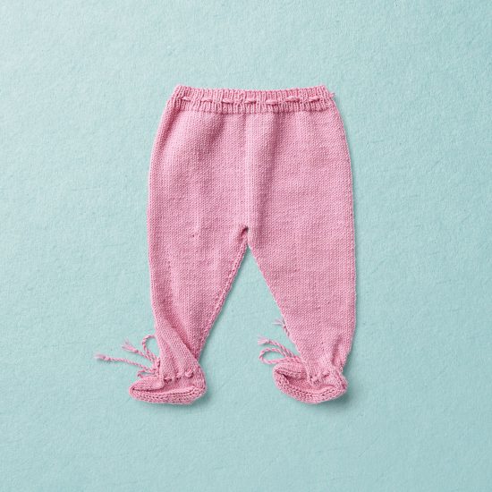 Merino Wool Van Beren baby knit set JUDY, pink