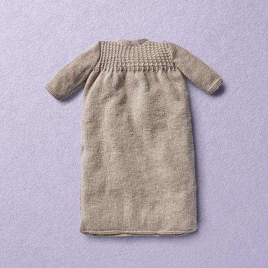 Merino wool Van Beren baby knit sleeping bag FERNANDO, beige