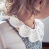 Vintage style inspired Baby onesie ROXANNE, organic cotton, hand made in Austria, VAN BEREN