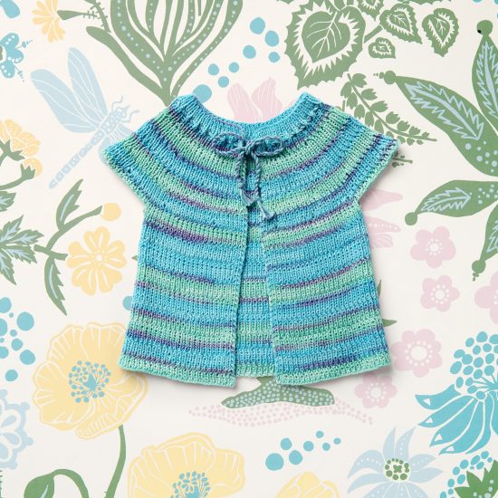 Vintage style inspired knit vest ROSALIE, organic cotton, hand made in Austria, VAN BEREN