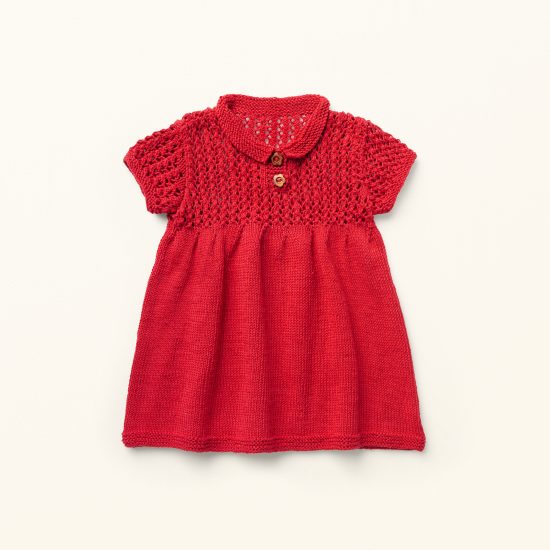 baby knit dress DELILAH, organic cotton, hand made in Austria, VAN BEREN, vintage style inspired knits, high quality, eco-friendly clothing, conscious, baby present, baby shower, baby belly party, hand knitted, fair fashion, sustainable kids wear