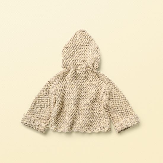 baby knit cardigan FAY, organic cotton, hand made in Austria, VAN BEREN