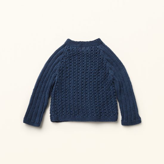 baby knit pullover JACK, organic cotton, hand made in Austria, VAN BEREN
