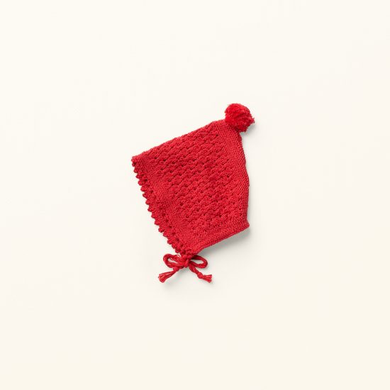 baby knit bonnet et MARTHA, organic cotton, hand made in Austria, VAN BEREN