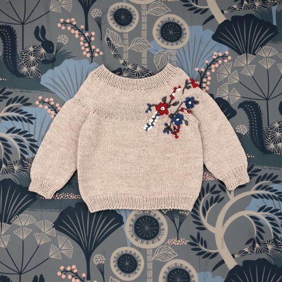 Vintage style inspired Van Beren knit sweater FLORENTINE, handmade in Austria, merino wool, eco consciouis clothes, baby present, baby shower, baby belly party, hand knitted, fairfashion, heirloom, VAN BEREN