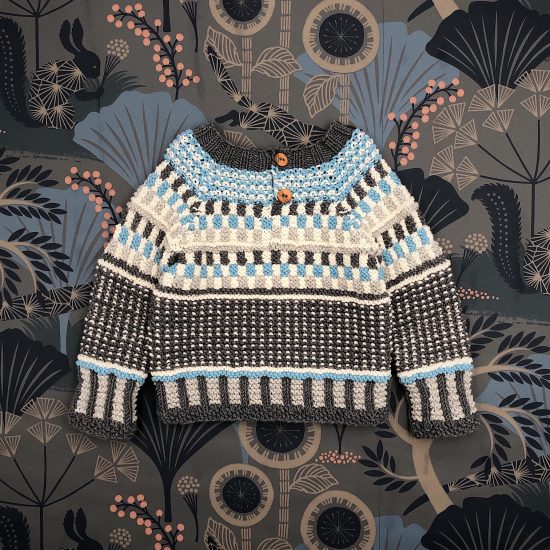 Knit sweater APOLLO handknitted of virgin merino wool VAN BEREN