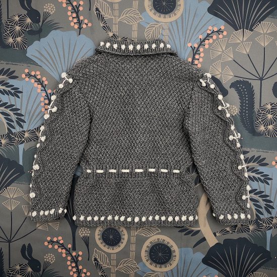 Knit cardigan BENNETT handknitted of virgin merino wool VAN BEREN