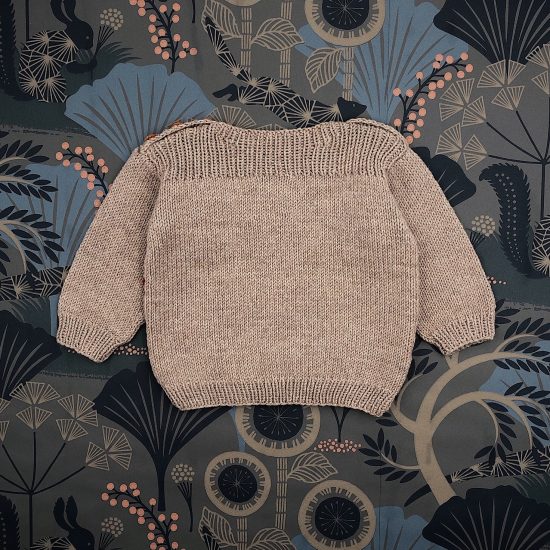 Knit sweater EDMUND handknitted of virgin merino wool VAN BEREN