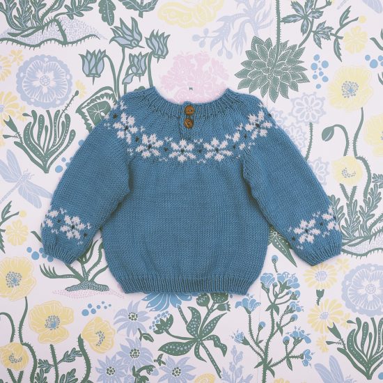 Knit sweater HENRY handknitted of virgin merino wool VAN BEREN