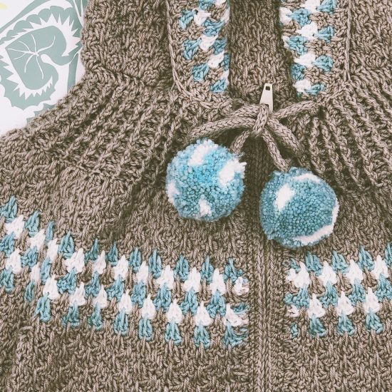 Crochet sleeping bag HOMER handmade of virgin merino wool VAN BEREN