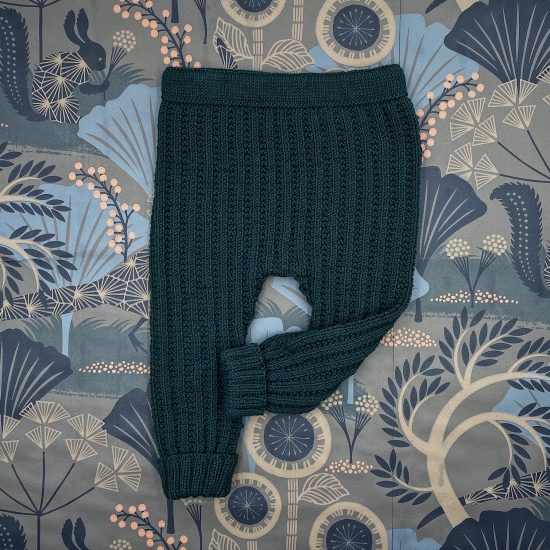 Knit leggings OPHELIA handknitted of virgin merino wool VAN BEREN