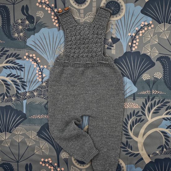 Knit romper ADELAIDE handknitted of virgin merino wool VAN BEREN