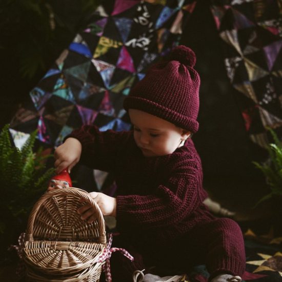 Knit Pullover ROSETTA handknitted of virgin merino wool VAN BEREN
