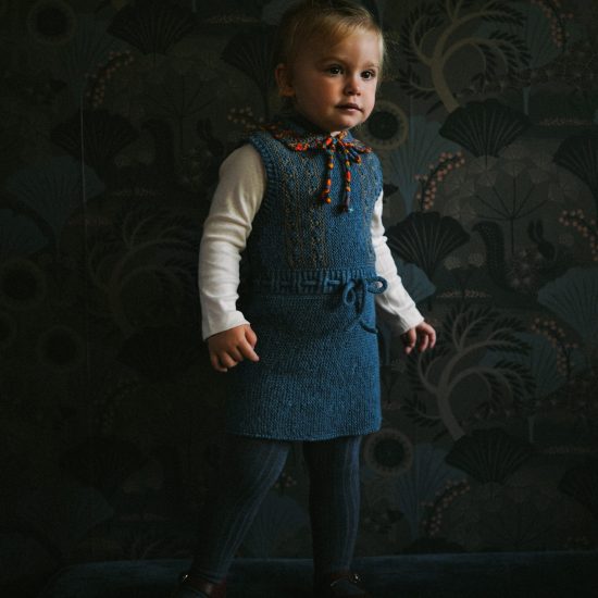 Knit dress MAXIMA handknitted of virgin merino wool VAN BEREN