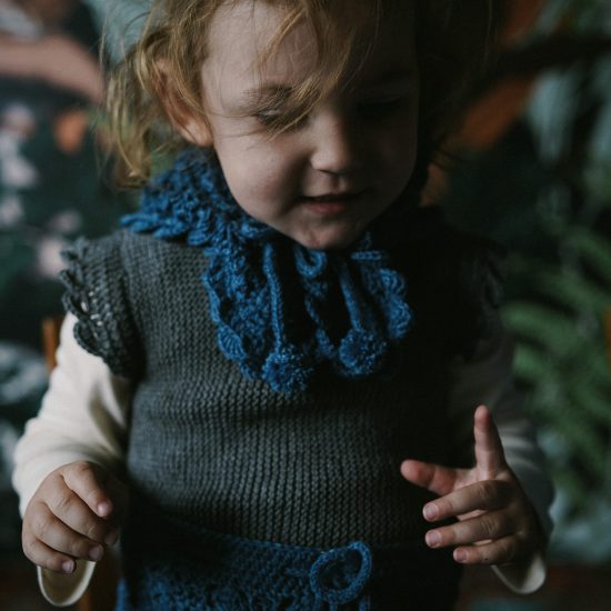 Knit sweater REMY handknitted of virgin merino wool VAN BEREN