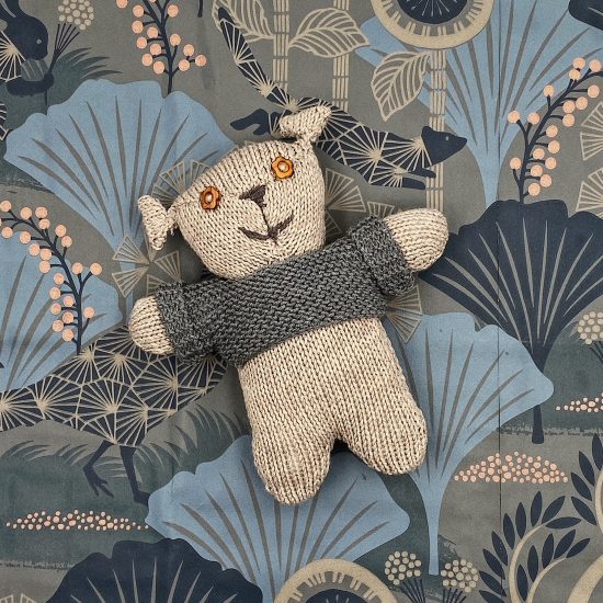 Van Beren knit bear RUDY handmade in Austria of virgin merino wool