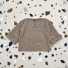 baby knit sweater EDWARD customized with first name handknitted in Austria of merino cool wool VAN BEREN
