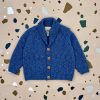 Baby cardigan WESELY handknitted of merino wool VAN BEREN