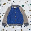 Knit cardigan LEON personalized with first name handmade of VAN BEREN