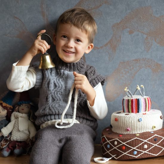 Knit sweater SYLVIE handmade in Austria of virgin merino wool VAN BEREN