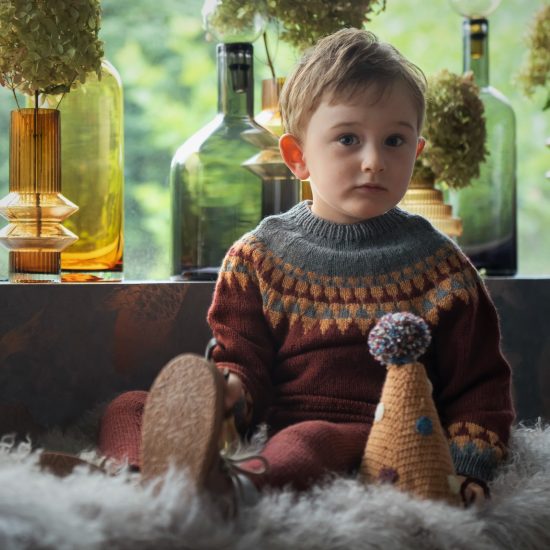 Knit sweater CHRISTIE handmade in Austria of virgin merino wool