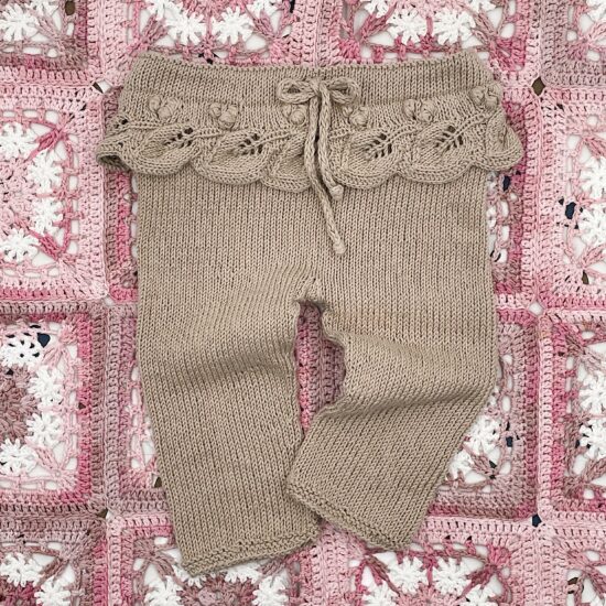 Knit leggings AVIA handmade in Austria of organic cotton yarn VAN BEREN
