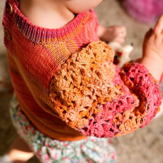 Sweater CINDY handmade in Austria of organic cotton yarn VAN BEREN