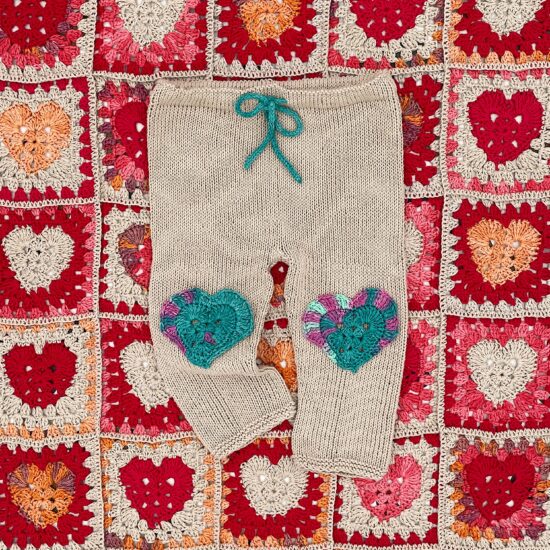 Knit leggings HEART BEAT handmade in Austria VAN BEREN